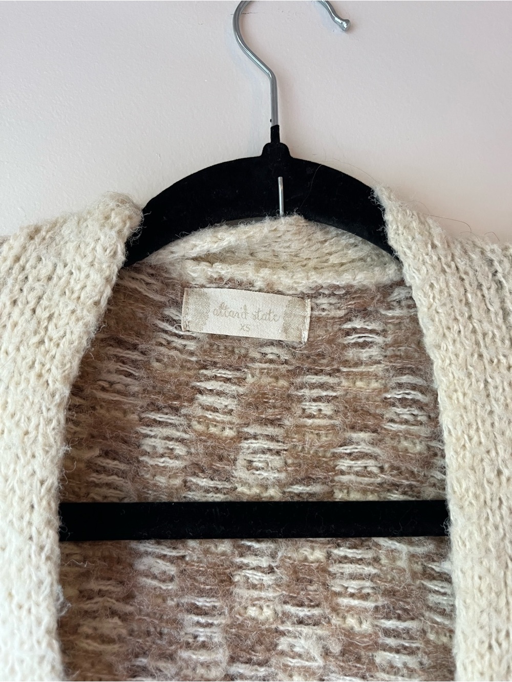 Altar’d State Cozy Check & Stripe V-Neck Cardigan Sweater - Picture 3 of 6